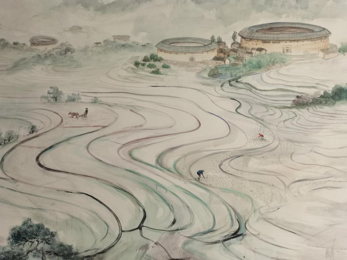 Tulou Panda Homestay Yongding Bagian luar foto