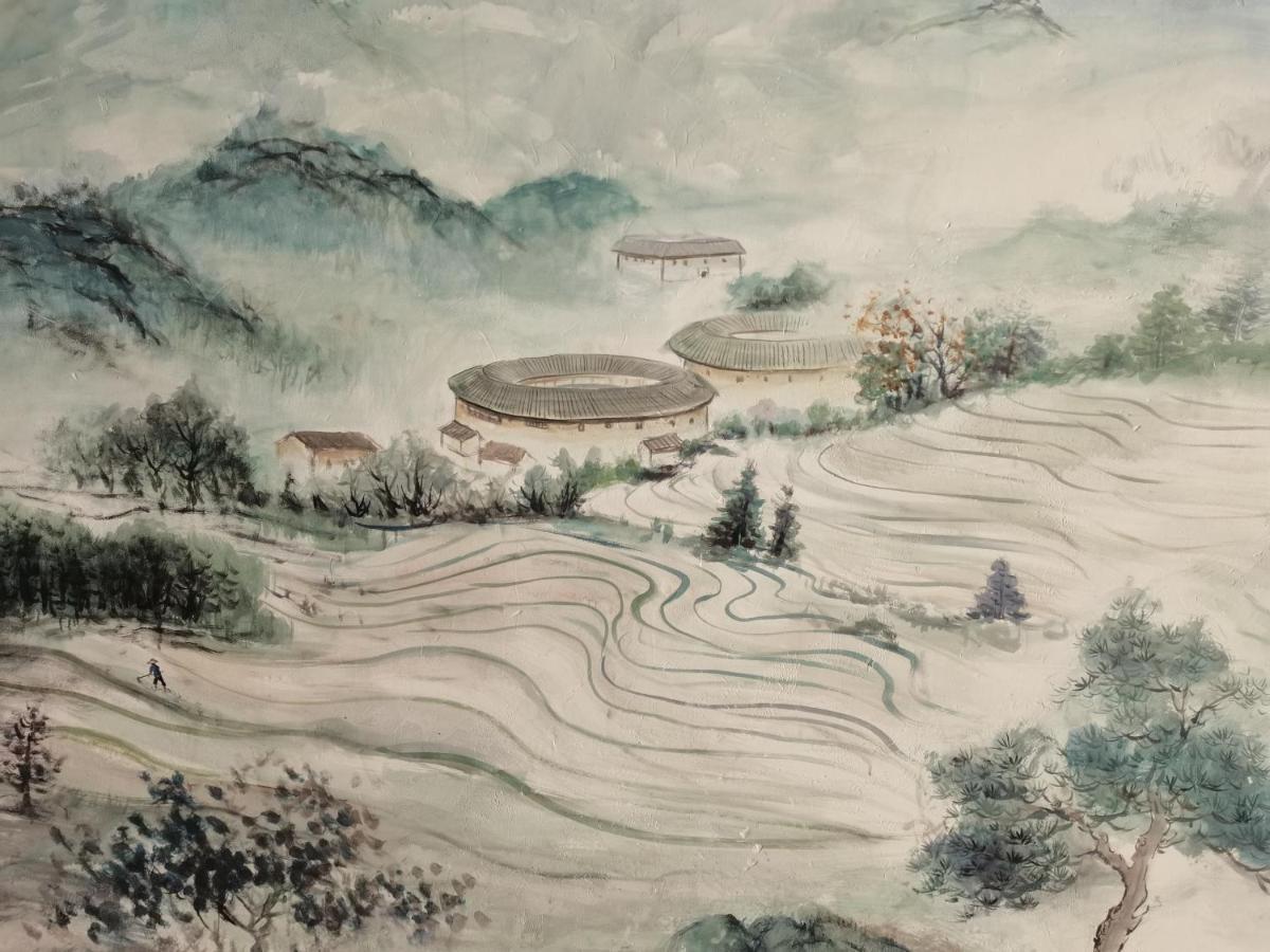 Tulou Panda Homestay Yongding Bagian luar foto